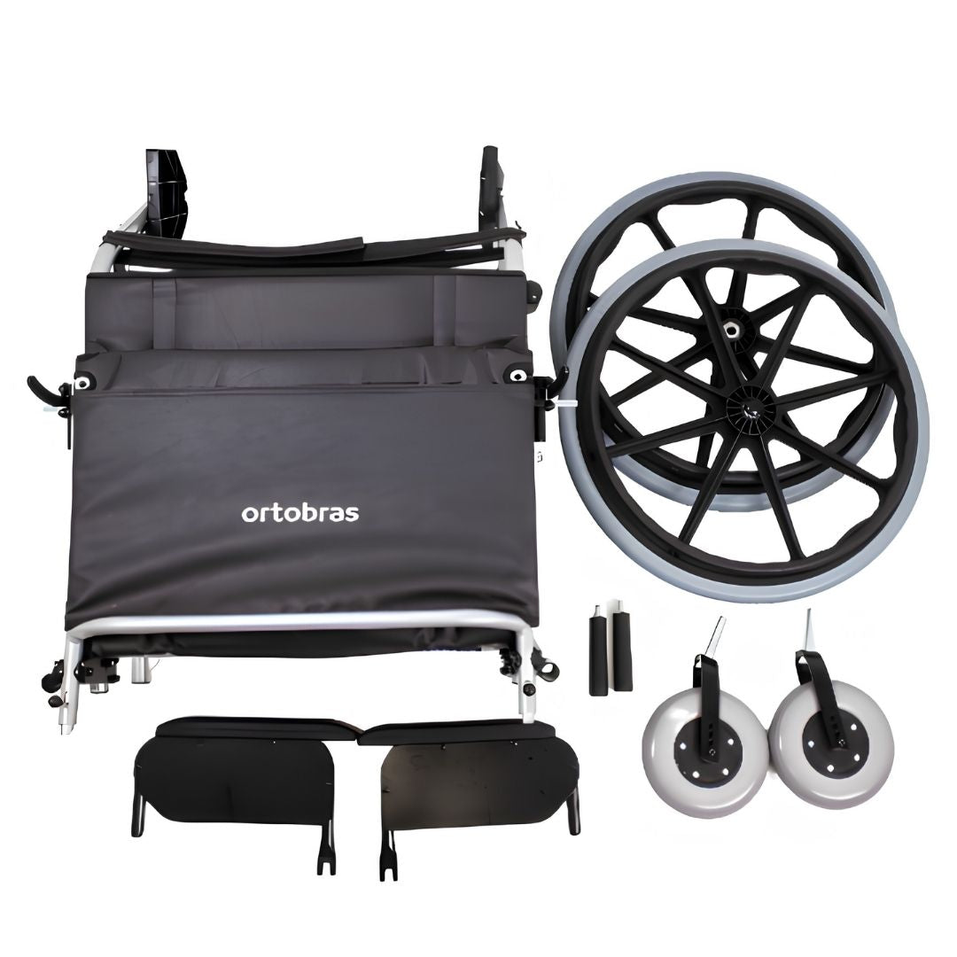 Cadeira de Rodas Gazela Ultra Lite Obeso até 200kg Ortobras