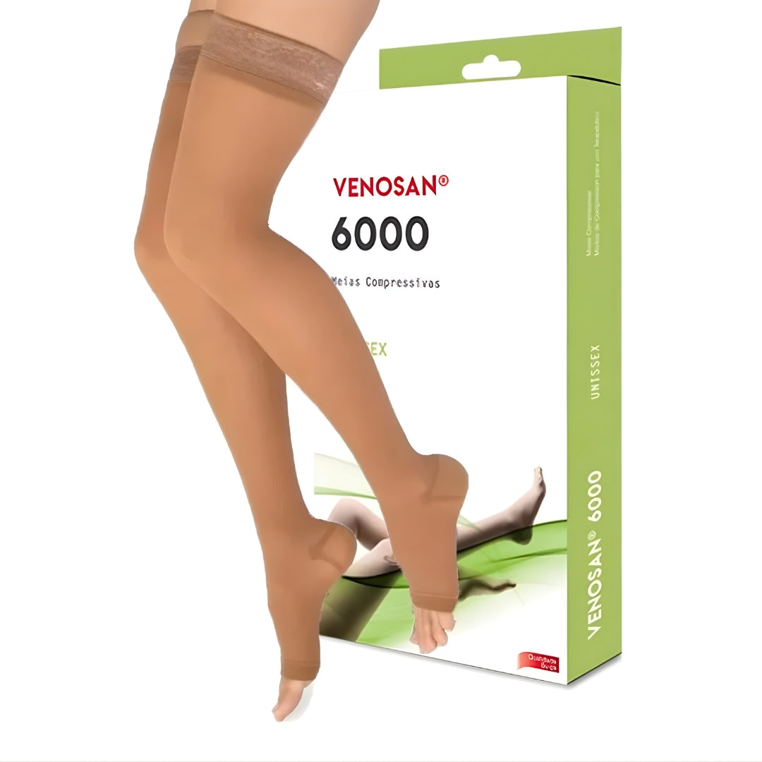 Meia de Compressão 7/8 Venosan 6000 30-40 mmHg Bege