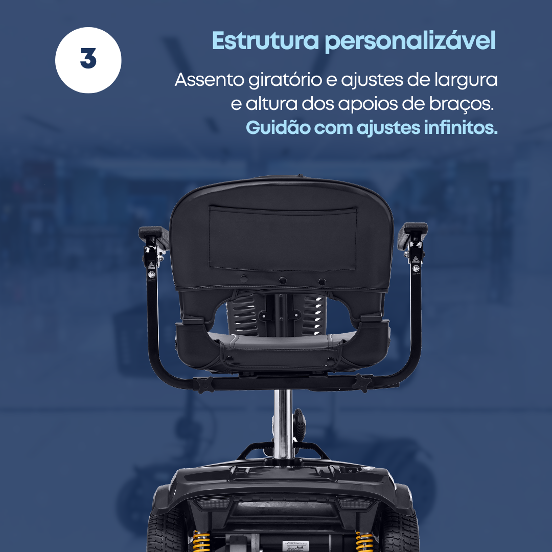 Scooter Motorizada TheraRover Plus até 136kg - Theramart