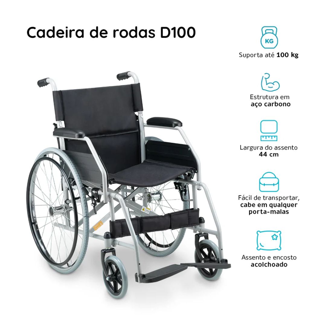 Kit Cadeira de Rodas e Banho - D100 e D40 - Dellamed