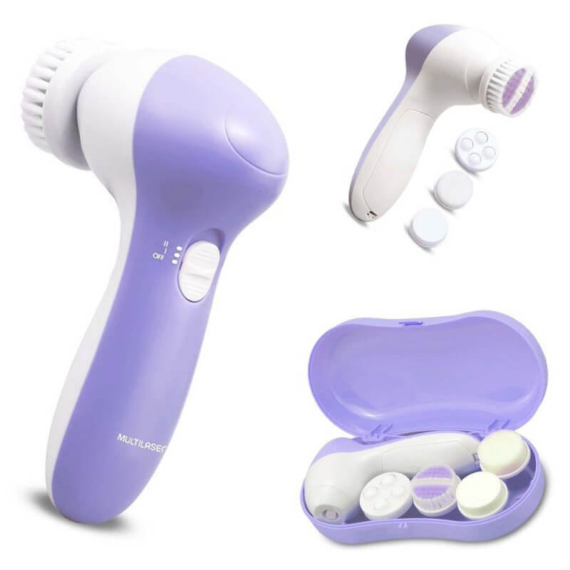 Massageador Facial Kit Spa HC 180 Lilás Multilaser