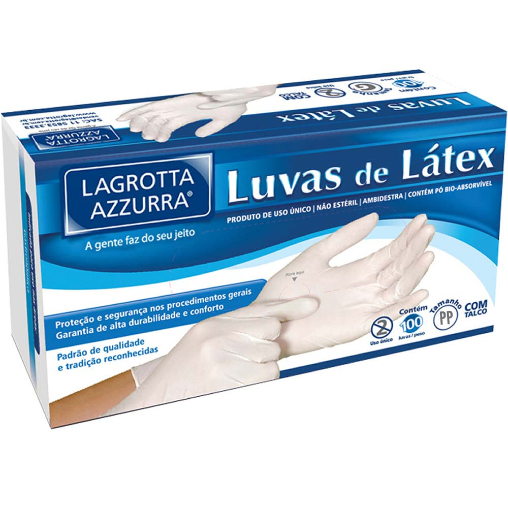 Luva Procedimento Latex C/ 100uni Lagrotta