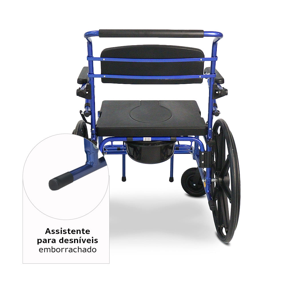 Cadeira de Banho D70 até 200Kg em Alumínio - Dellamed