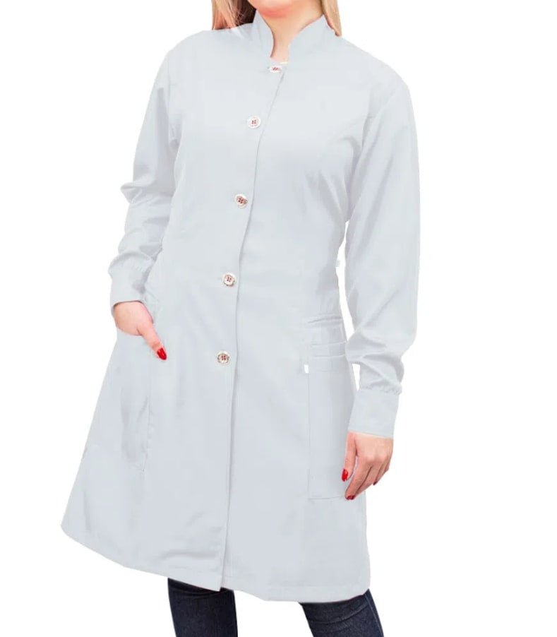 Jaleco Feminino Manga Longa com Martigale Gabardine Namaste