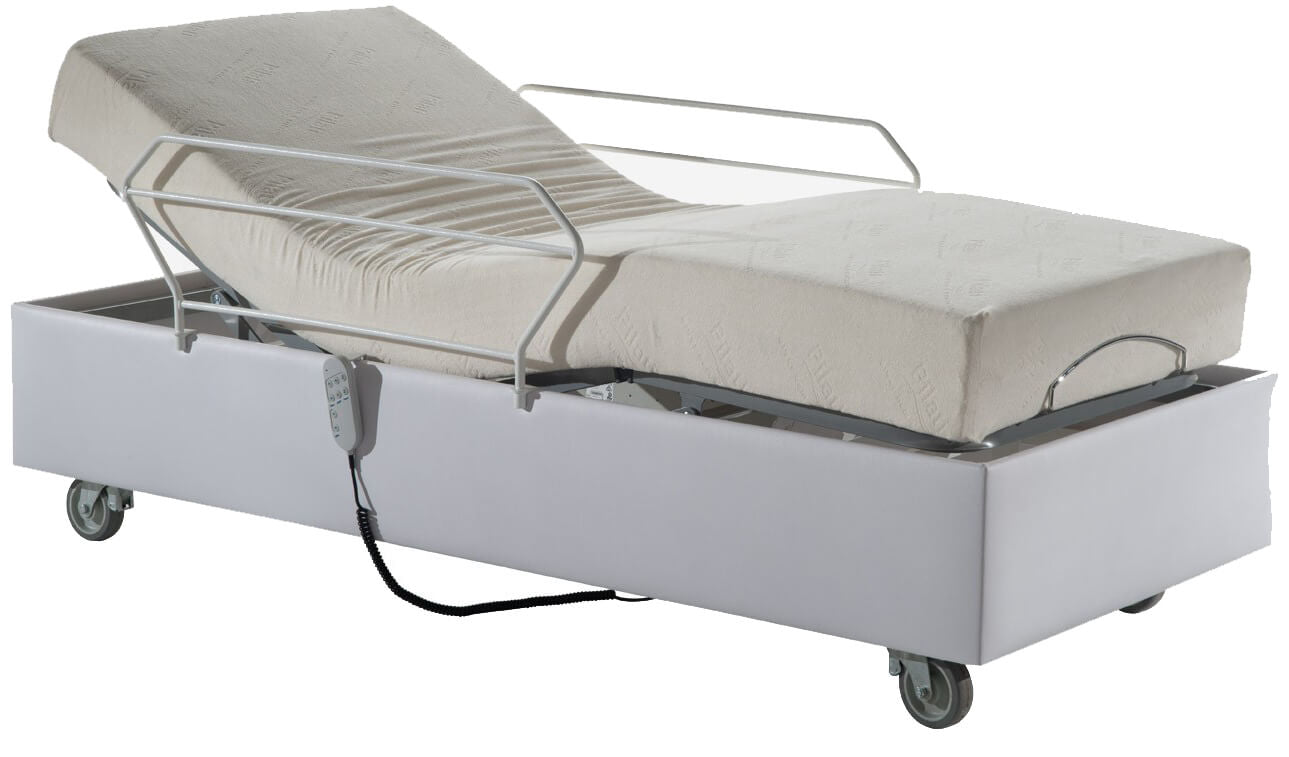 Cama Fawler Elétrica Comfort Madeira com Colchão e Altura Regulável Pilati