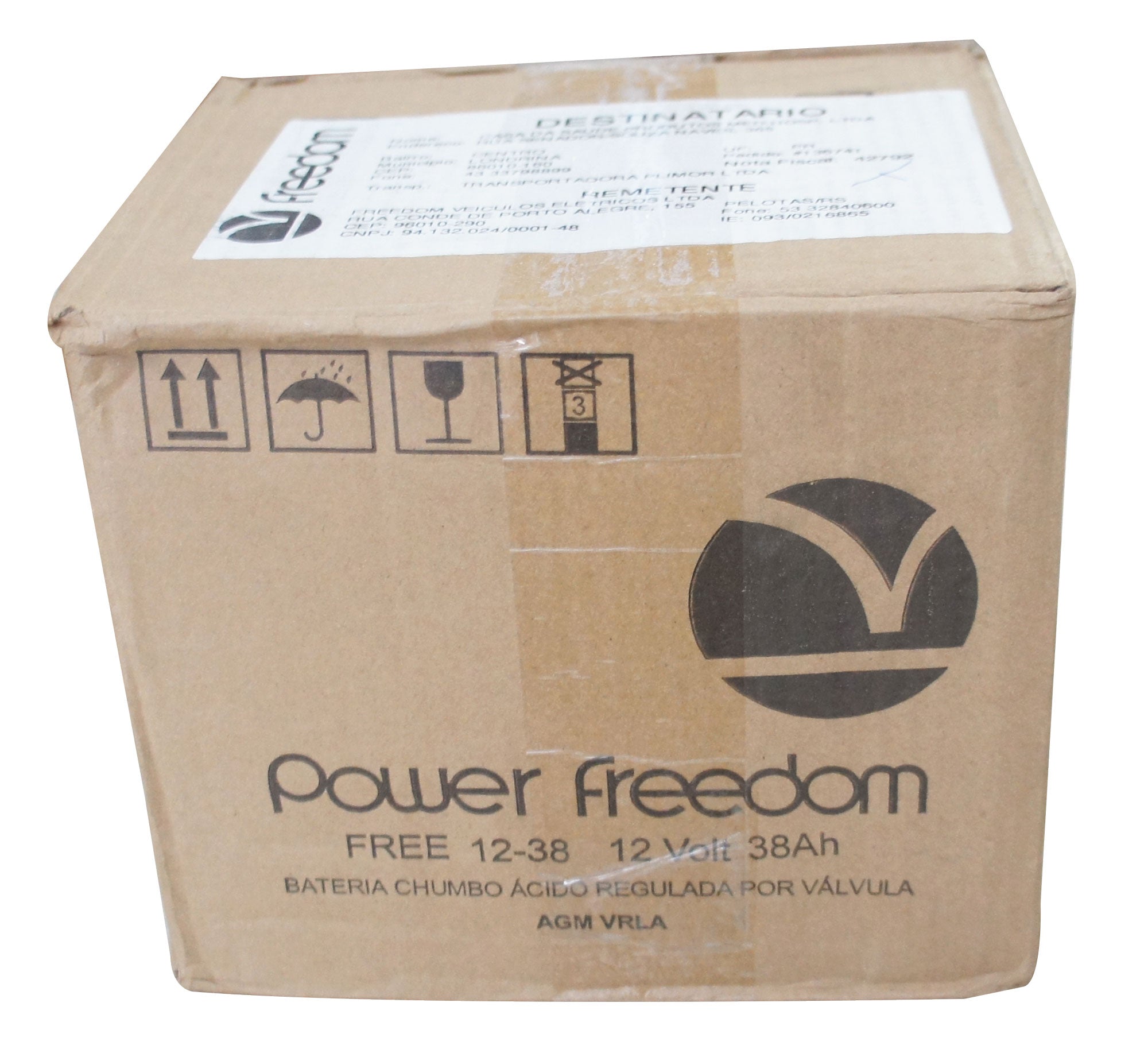 Bateria para Cadeira Motorizadas e Scooter Freedom 12V/38Ah Unidade - M