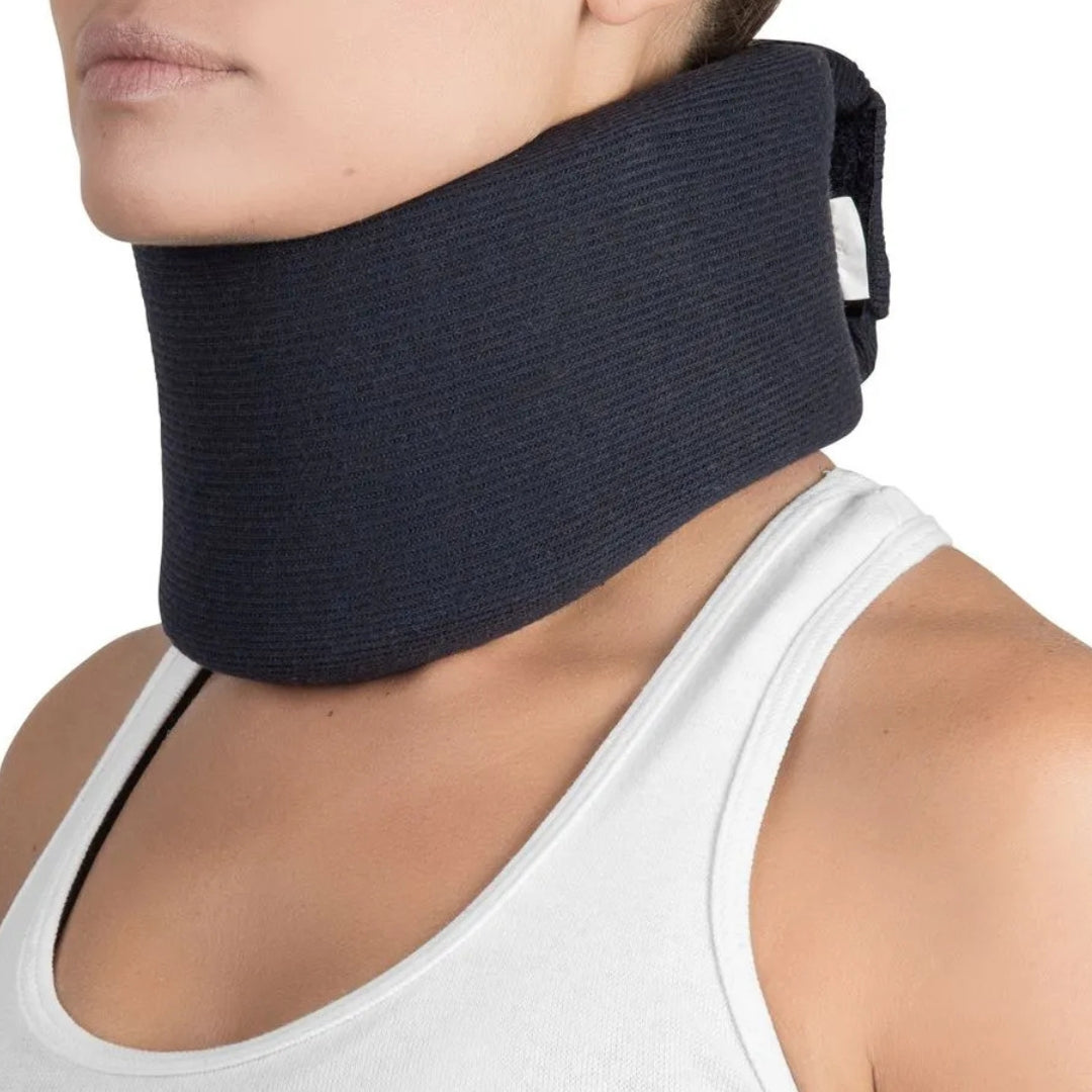 Colar Cervical Espuma Azul M Mercur