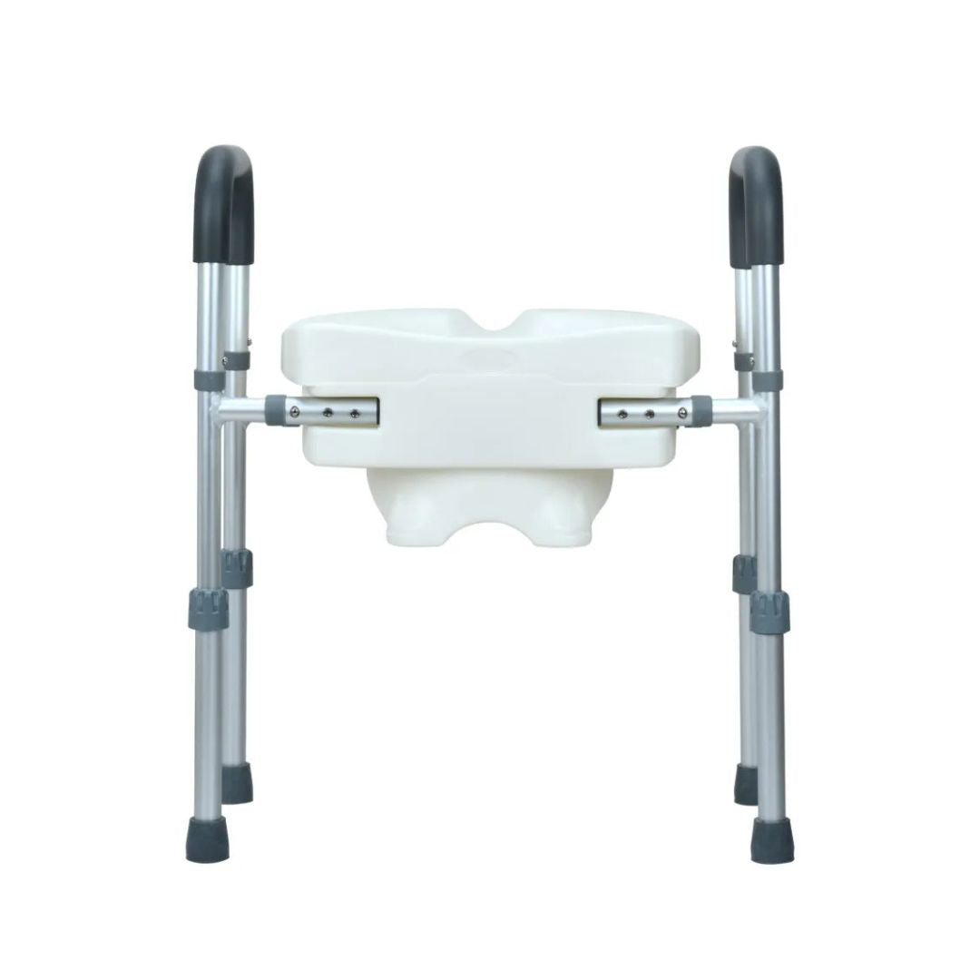 Assento Sanitário Elevado com Barra de Apoio Lateral Pro18 - Health Clean