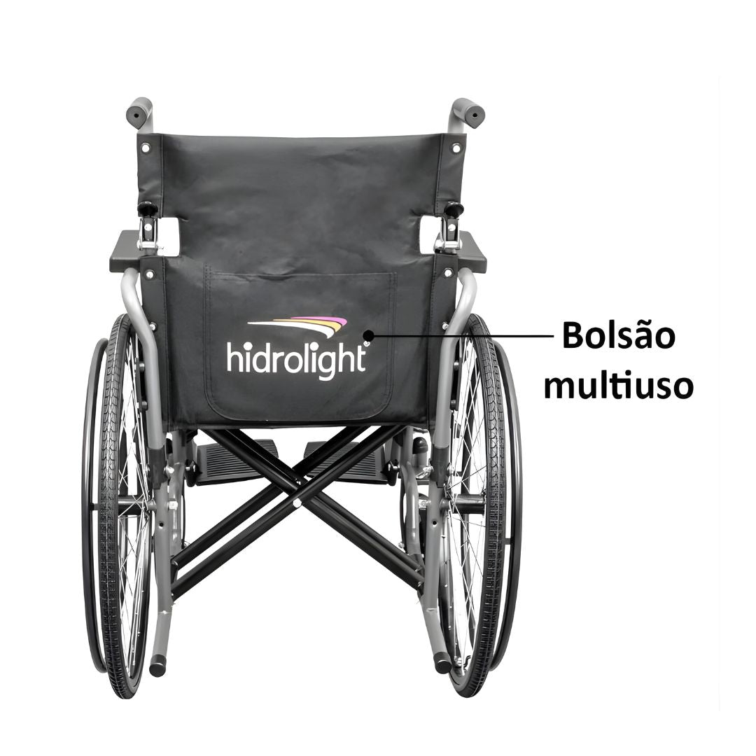 Cadeira de Rodas Basic 125Kg - Hidrolight