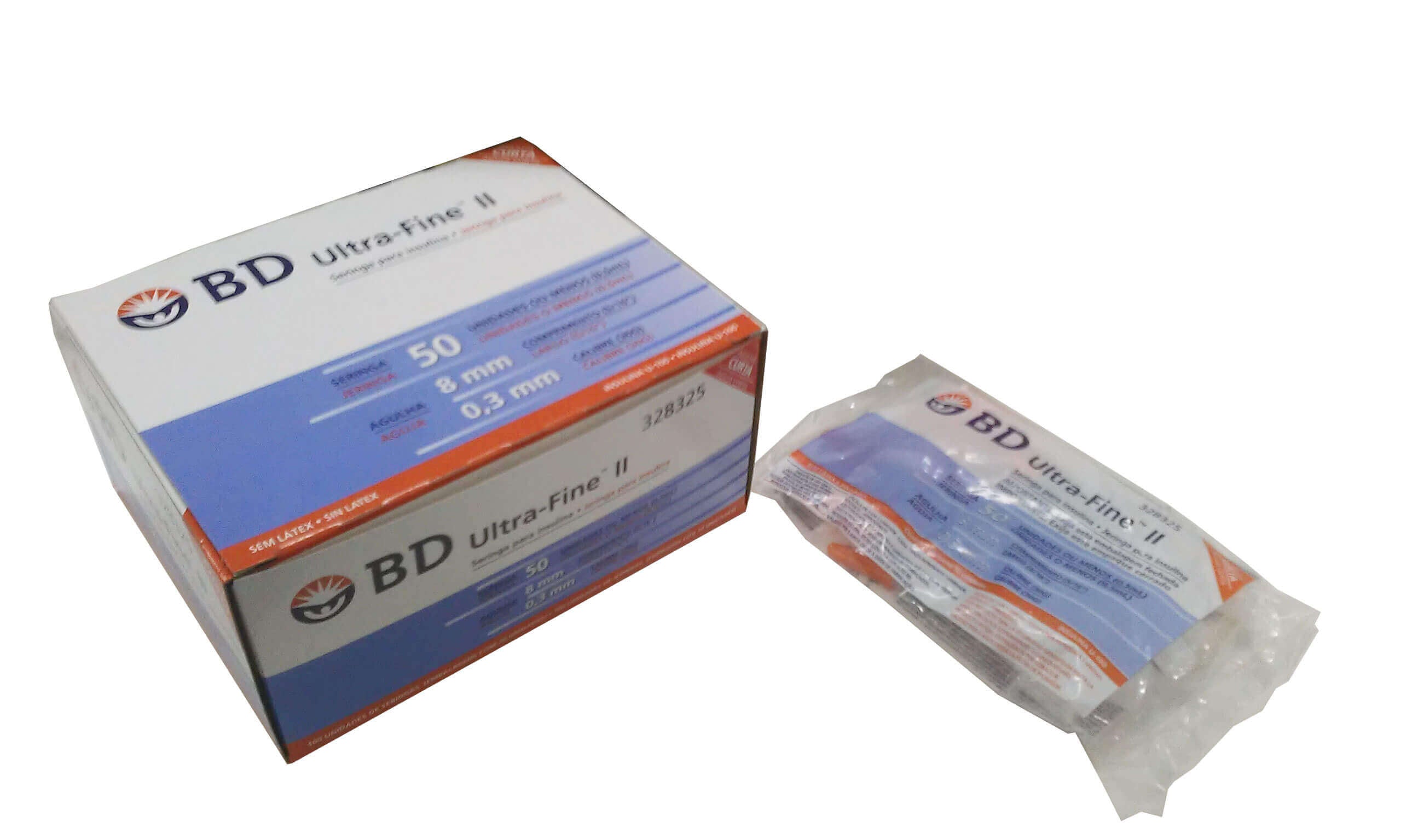 Seringa Ultra Fine U-50 8,0x0,33 com 10 und BD