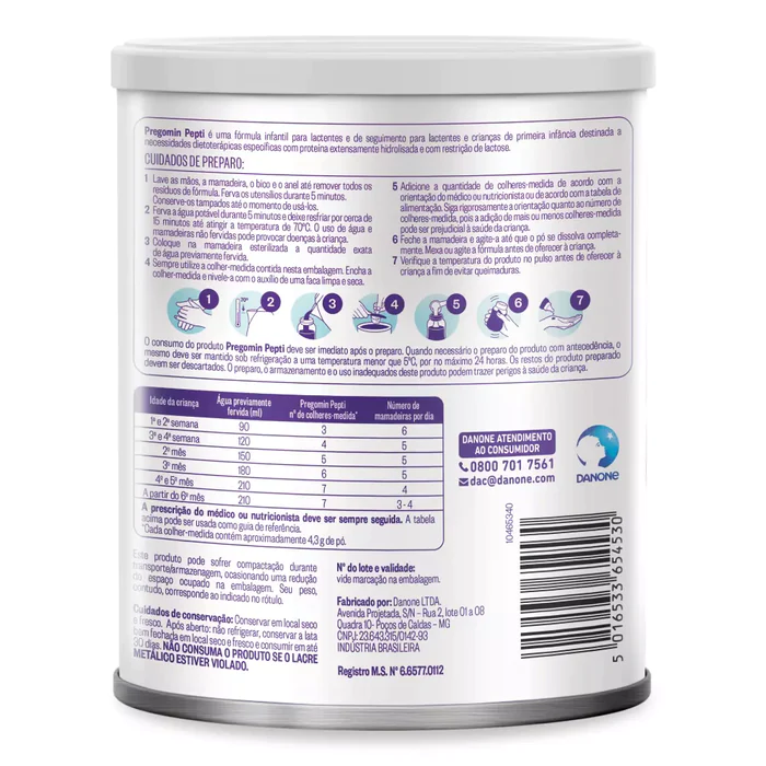 Kit Pregomin Pepti 400g c/ 6 und - Danone