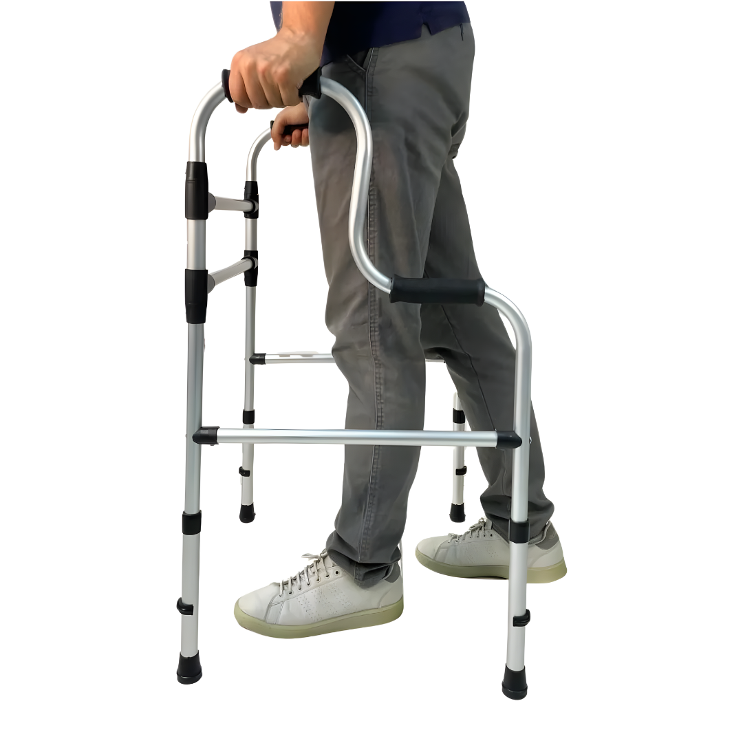 Andador Fixo 2 Barras Duplo Punho Cap. 130Kg Sequencial