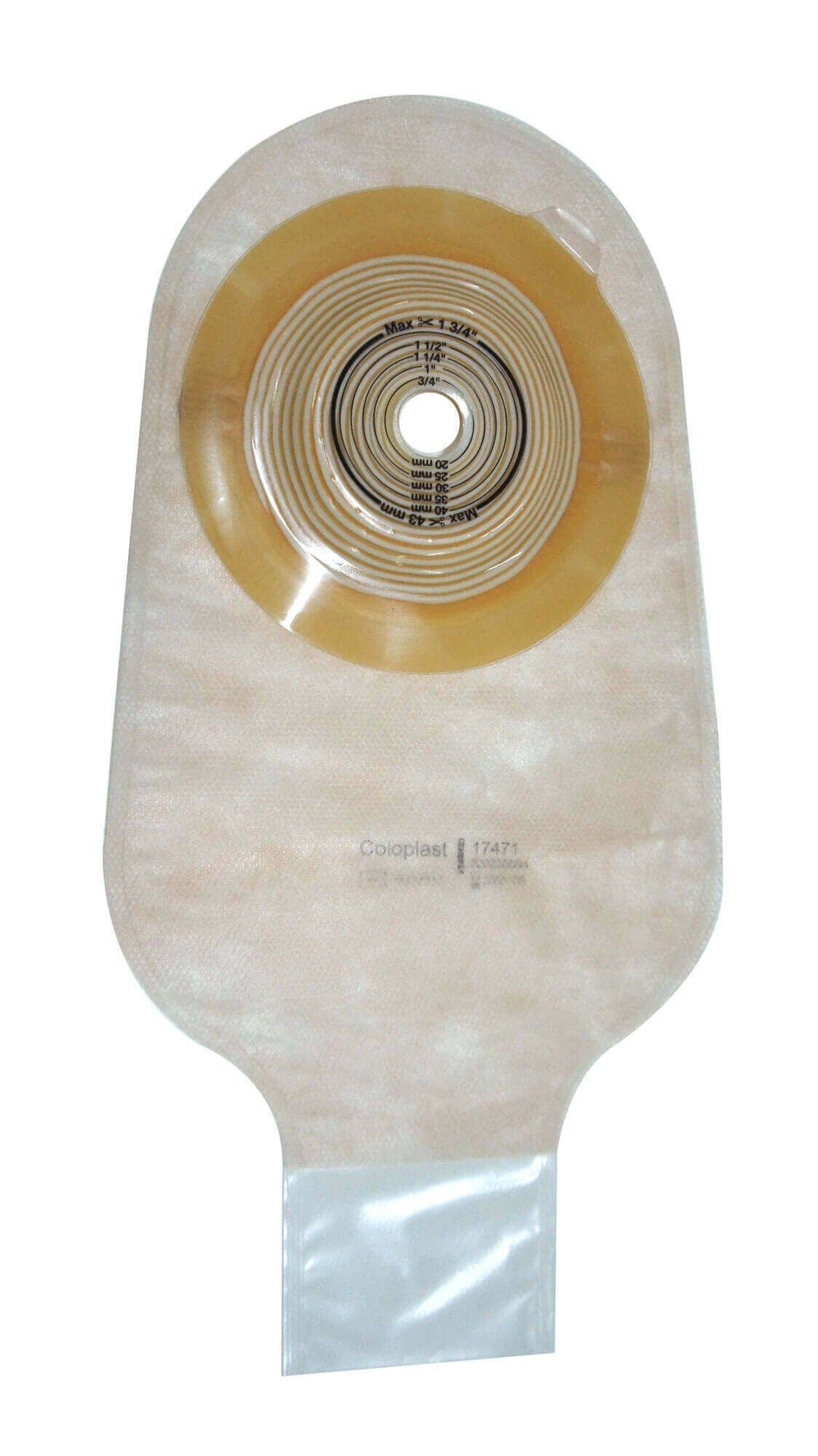 Bolsa de Colostomia Convexa Recortável 15-43mm Transparente Coloplast
