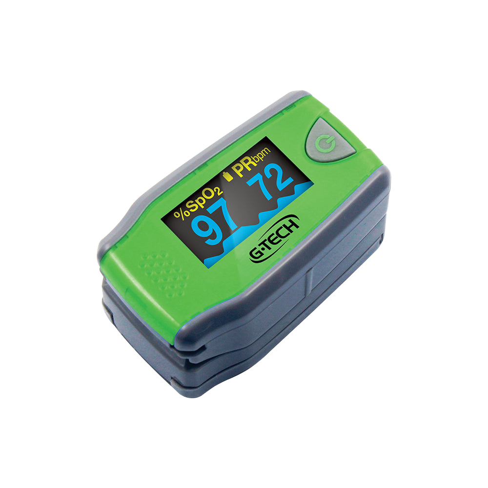 Oxímetro de pulso para dedo G-Tech OXIOLPED verde
