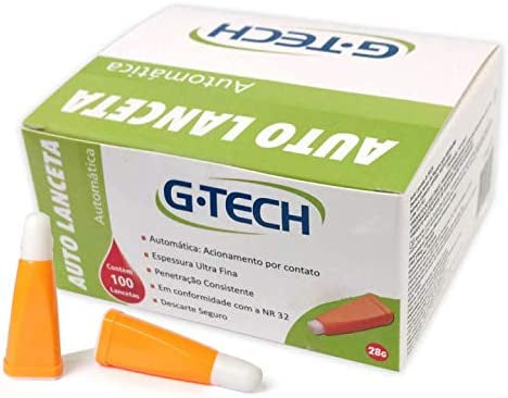 Auto Lanceta Dispositivo de Segurança 100uni G-tech