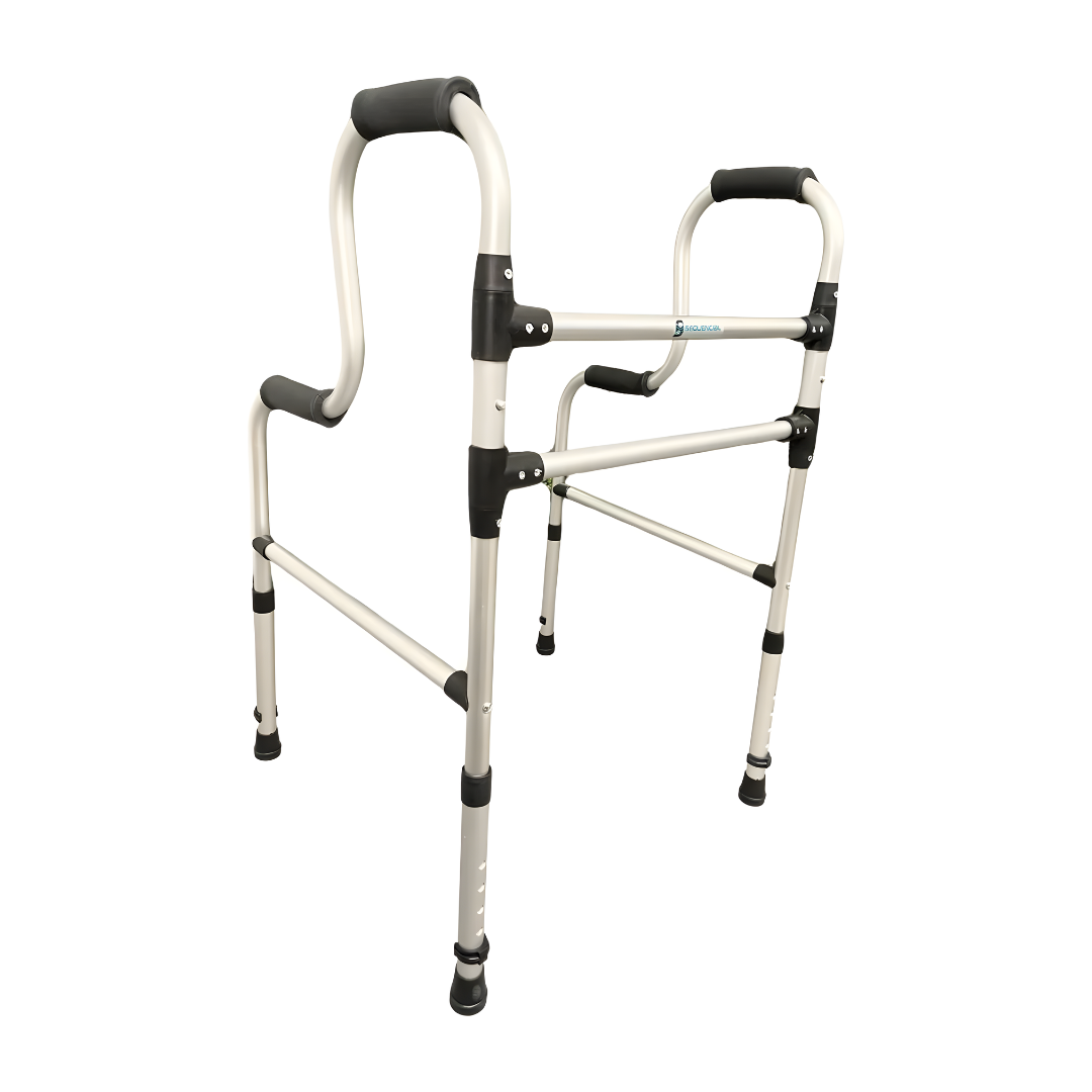 Andador Fixo 2 Barras Duplo Punho Cap. 130Kg Sequencial