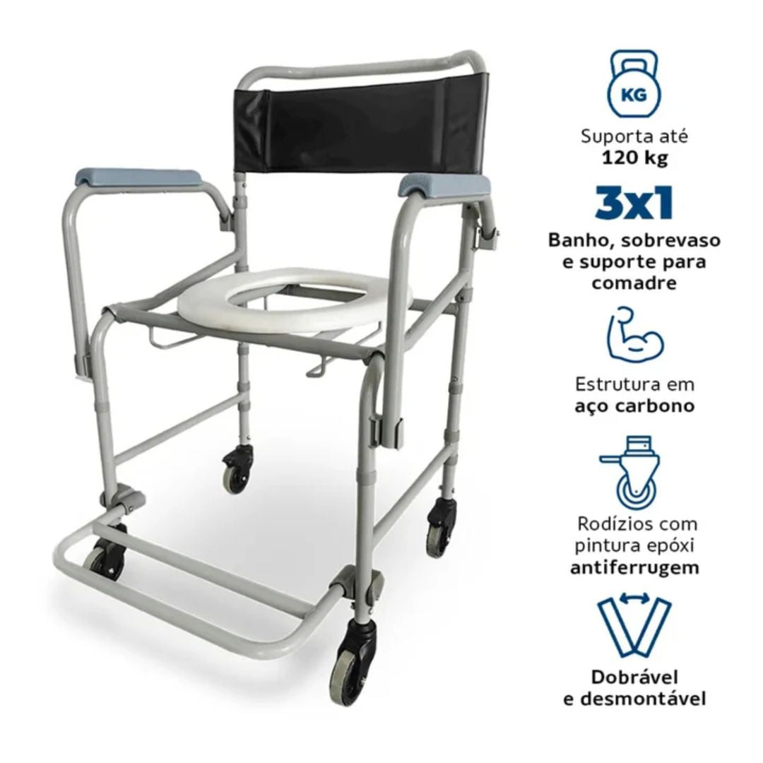 Kit Cadeira de Rodas e Banho - D100 e D40 - Dellamed