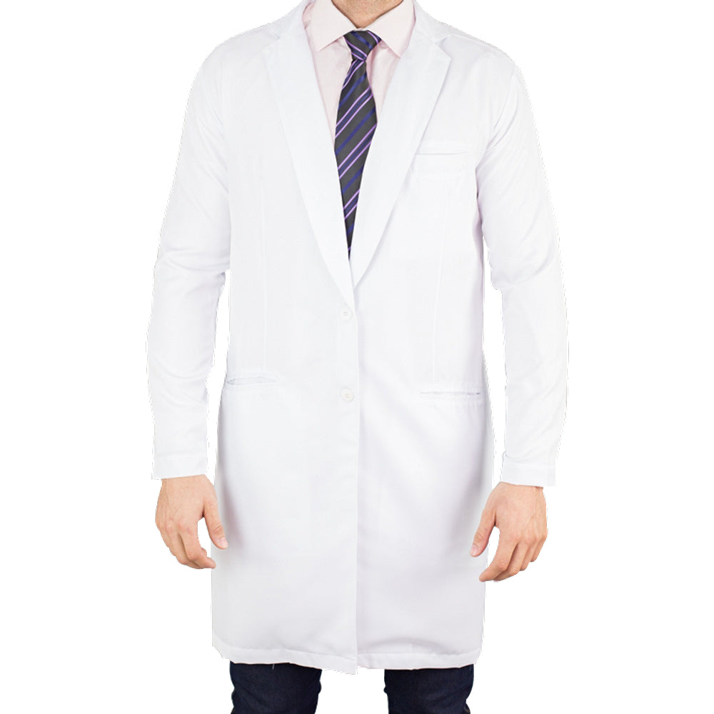 Jaleco Masculino Manga Longa Gola Smoking Botões Gabardine Namaste