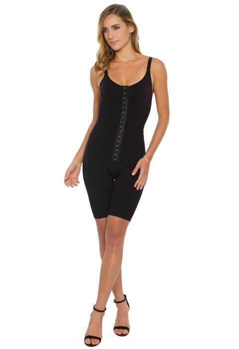 Body Alta Compressão Estético com Pernas Preto Ref. 50329 Plié - M
