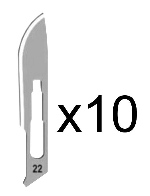 Lamina de Bisturi N° 22 com 10 Unidades Solidor