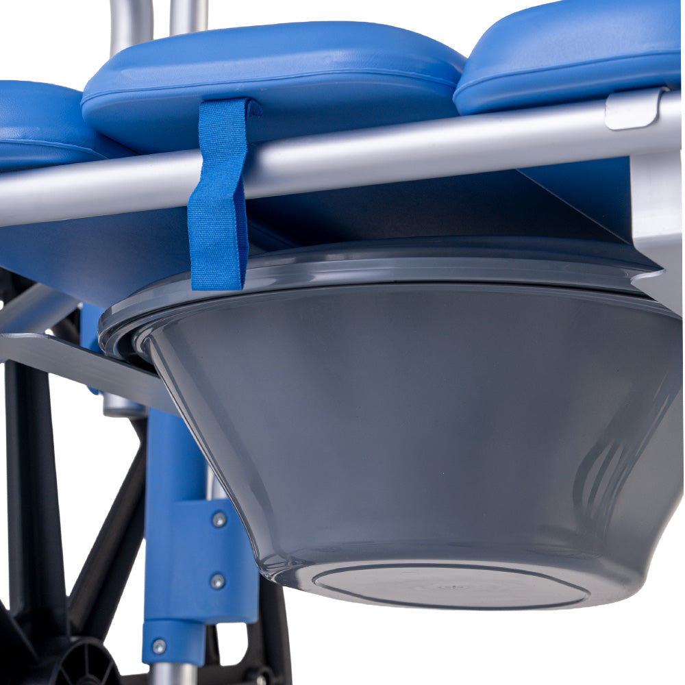 Cadeira de Banho D65 Desmontável em Alumínio até 150kg Assento 44cm - Dellamed