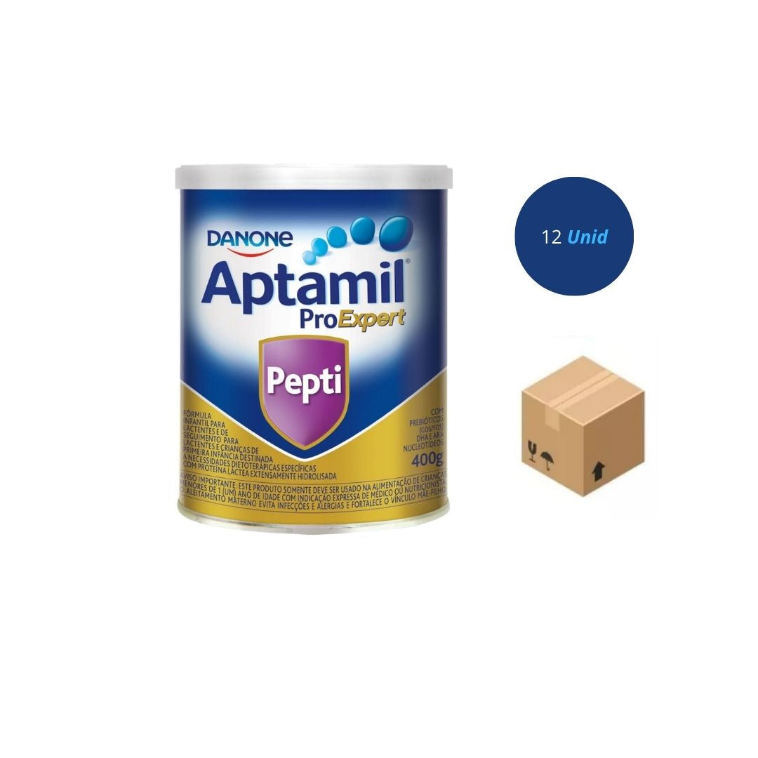 Aptamil Pepti 400g - Para Alérgicos a Leite de Vaca/Soja Kit 12und Danone & E-book