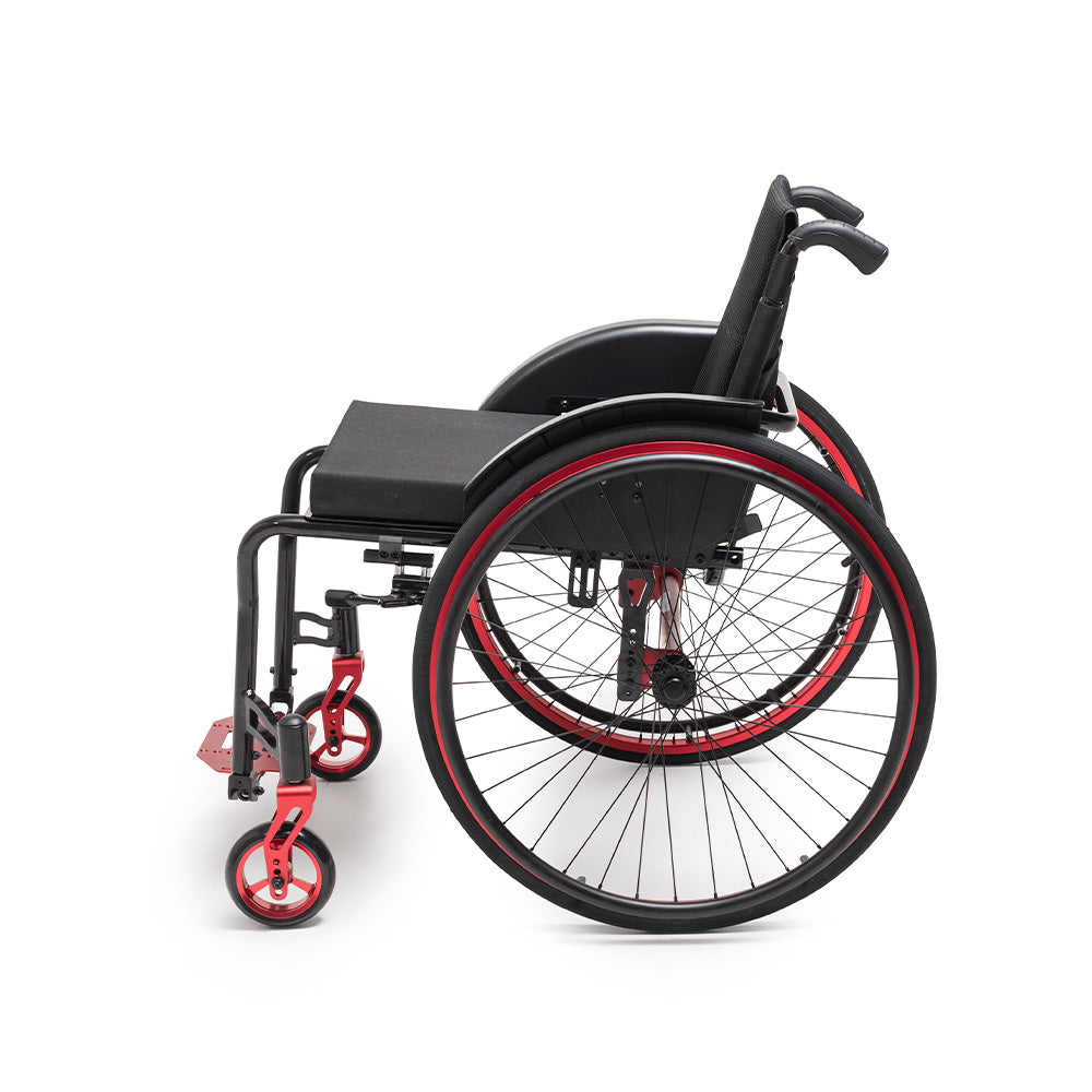 Cadeira de Rodas Monobloco em Alumínio Maxmoving 38cm - Dellamed