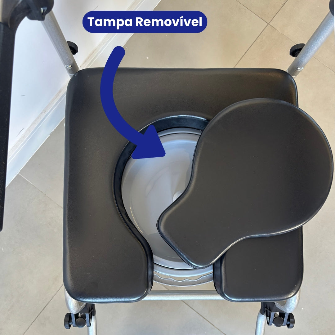 Cadeira de Banho Alumínio Mônaco - Supermedy