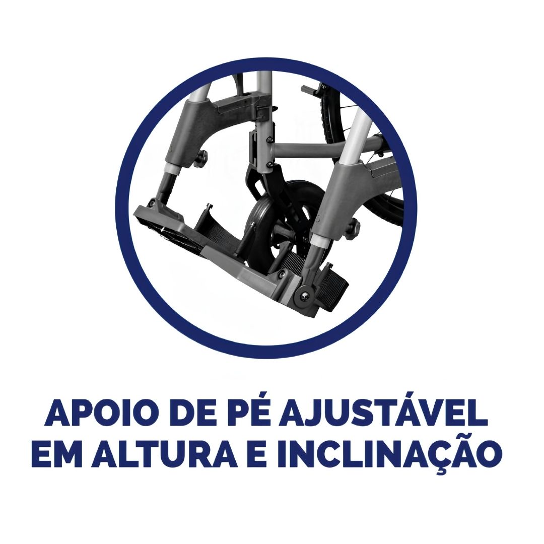 Cadeira de Rodas Aluminio Premium Max 150Kg - Hidrolight