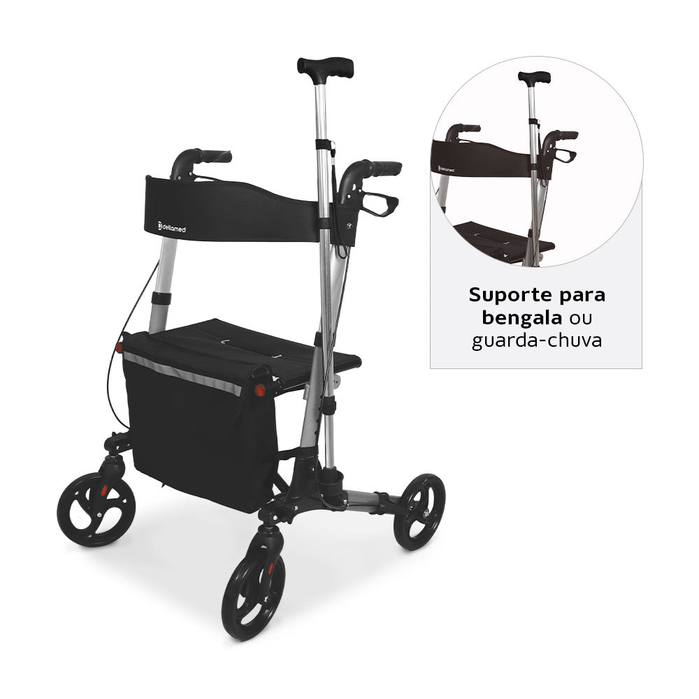 Andador Aluminio 4 Rodas D14 - Dellamed