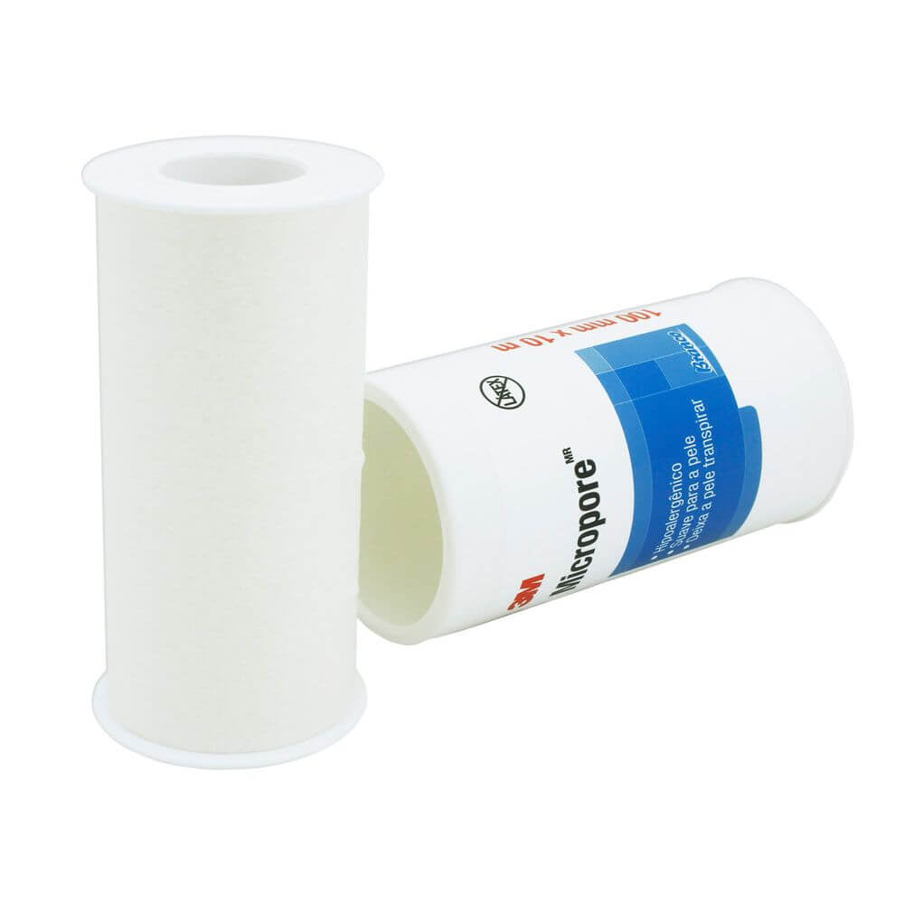 Micropore 100mmx10mt Branco com Capa 1530 3M