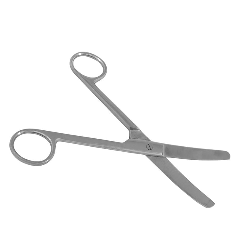 Tesoura Cirúrgica Professional Curva Pontas Romba/Romba 14,5 cm