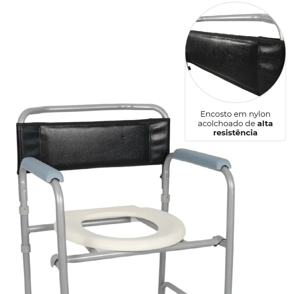 Cadeira de Banho Higiênica Dobrável D30 (100 kg) - Dellamed