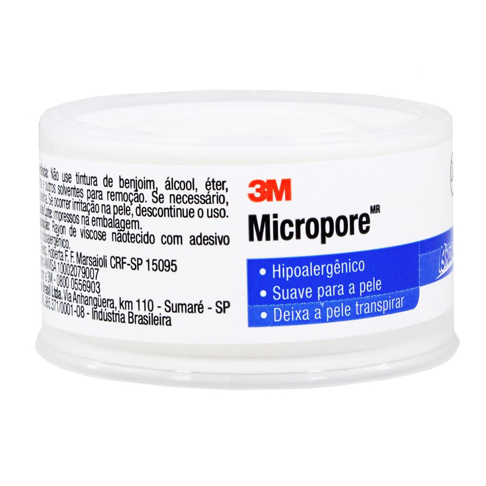 Micropore 25mm x 10m Branco com Capa 1530 3M
