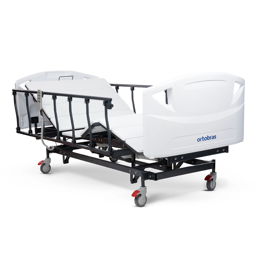Cama Elétrica Bett Care PEAD (Grade em Aço) Ortobras - 3 Movimentos