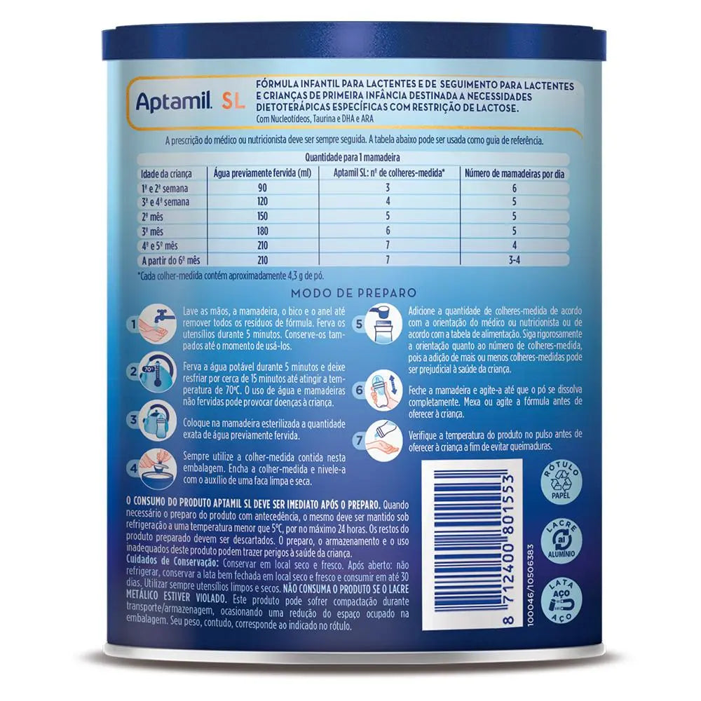 Aptamil Sem Lactose 400g