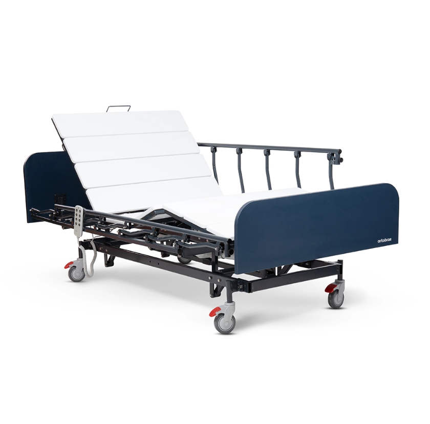 Cama Hospitalar Motorizada Bett Care MDF - Ajuste de Altura e Inclinação - Ortobras