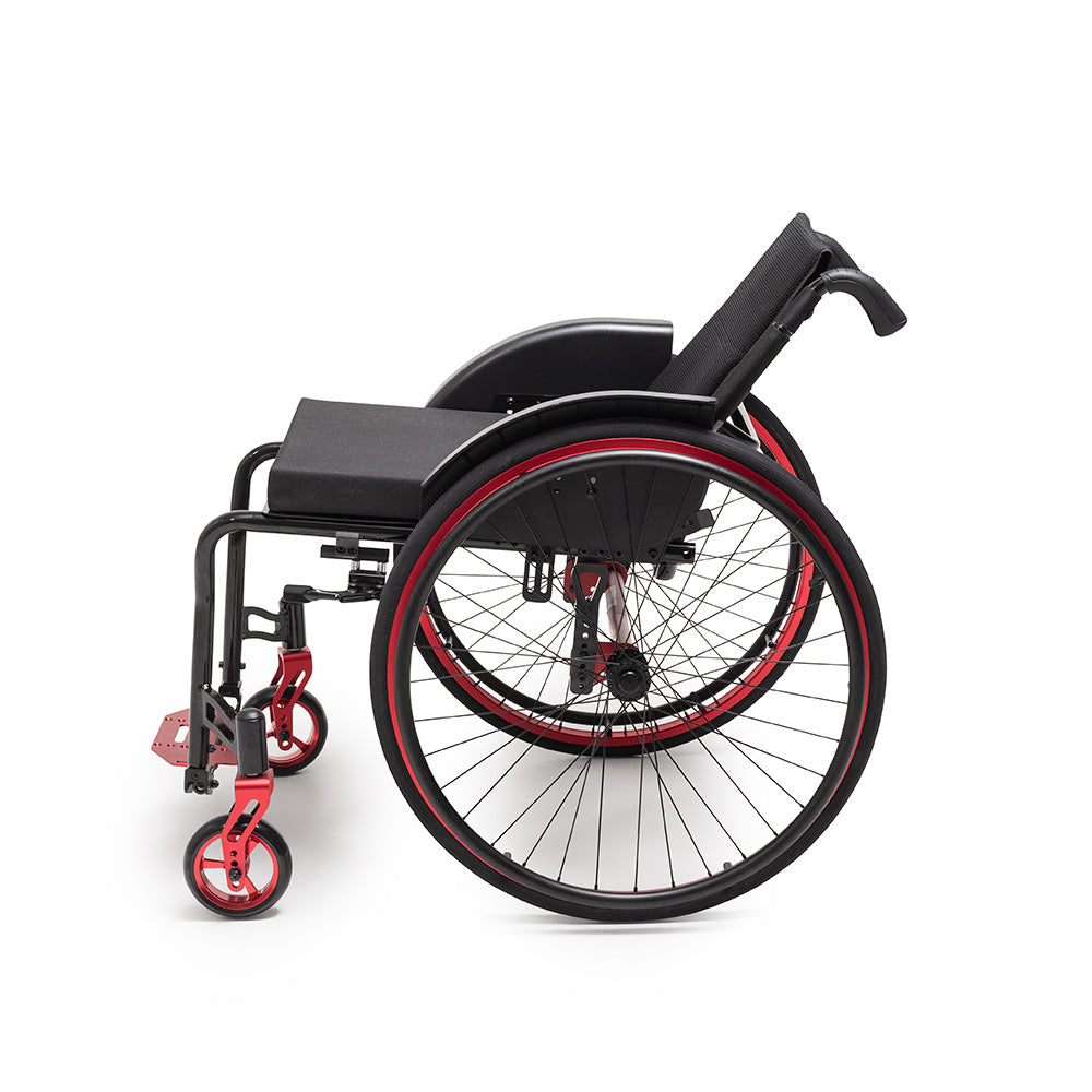 Cadeira de Rodas Monobloco em Alumínio Maxmoving 38cm - Dellamed