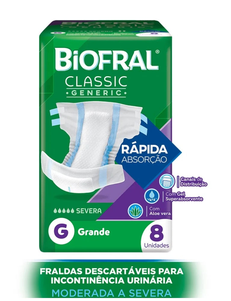 Fralda Desc Adulto Biofral Classic Tena