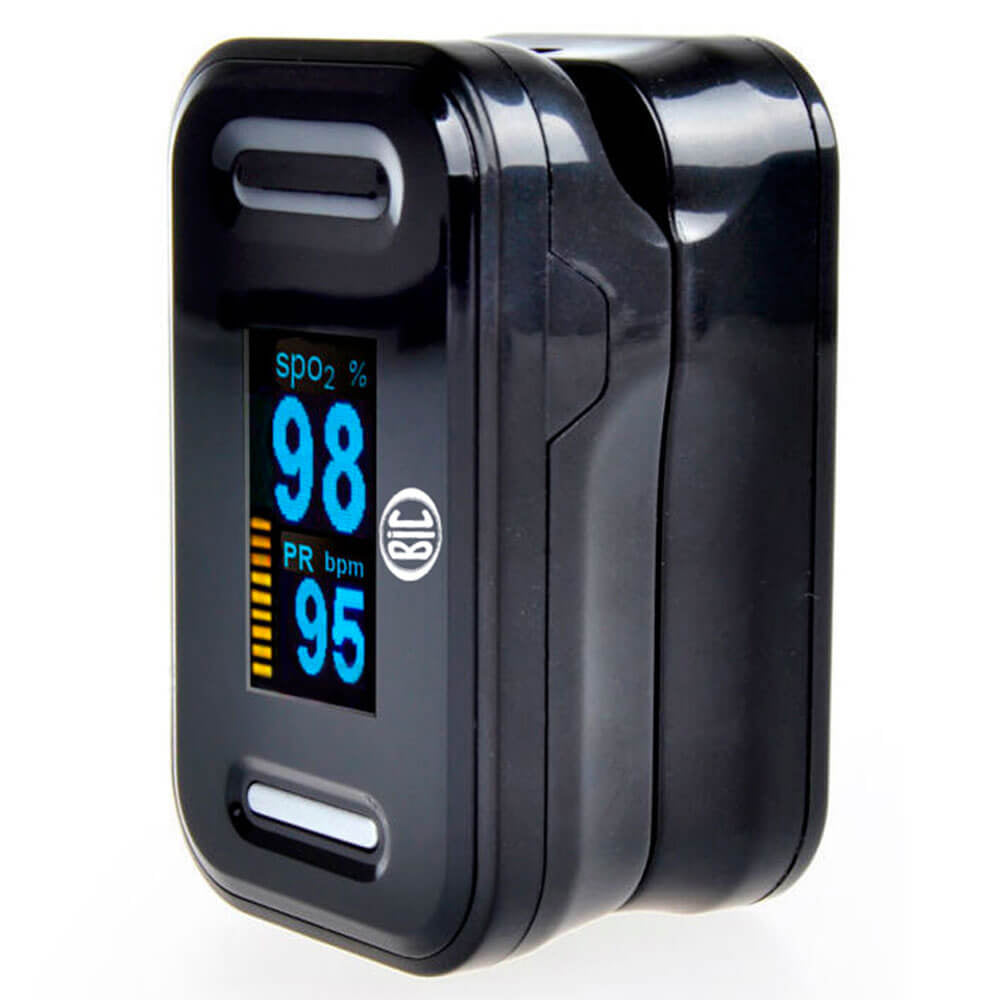 Oxímetro de Pulso Portátil de Dedo YK 80D Preto Bic