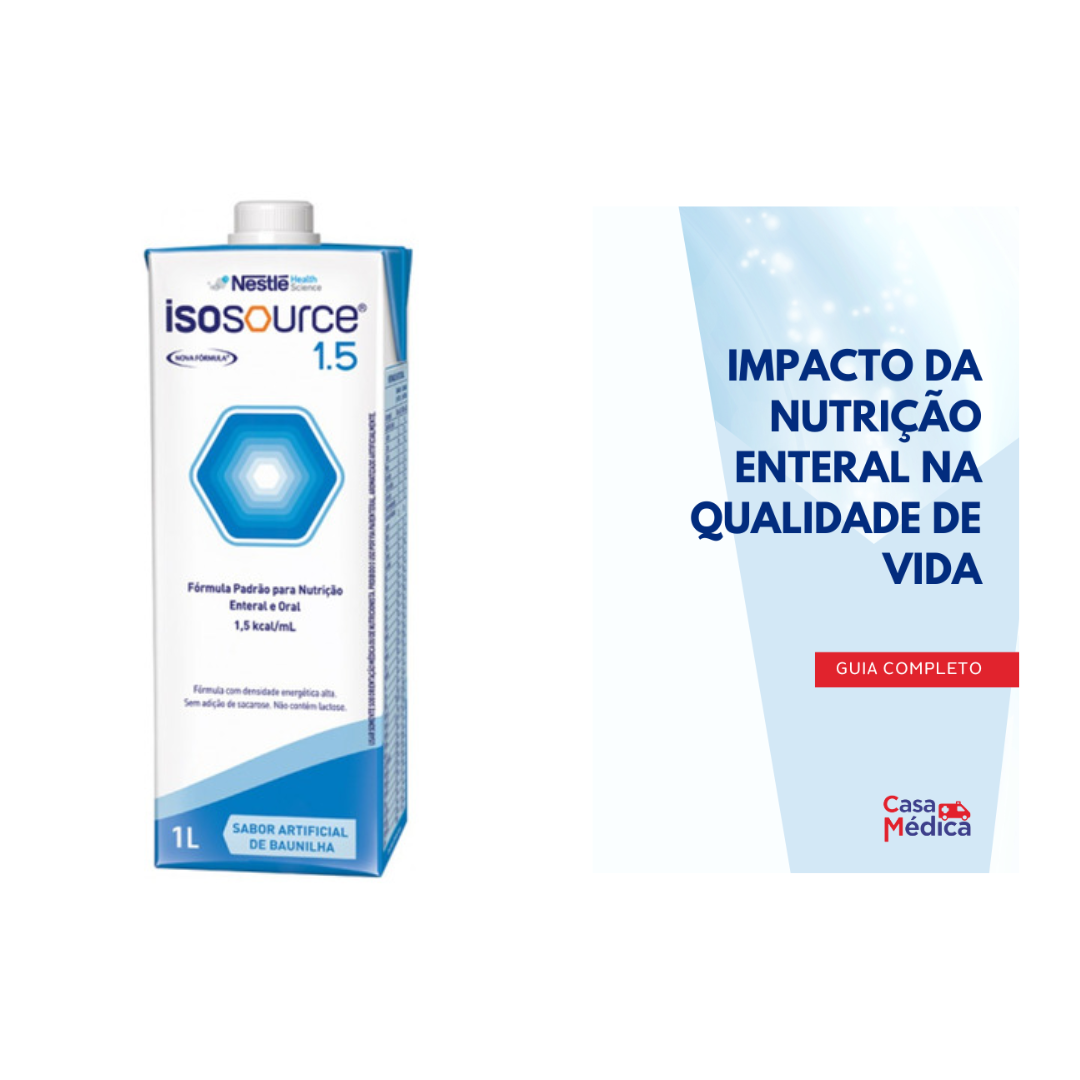 Isosource 1.5 1000ml - Nestle + E-book Impacto da nutrição enteral na qualidade de vida