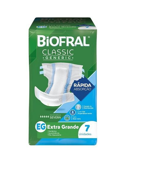 Fralda Desc Adulto Biofral Classic Tena