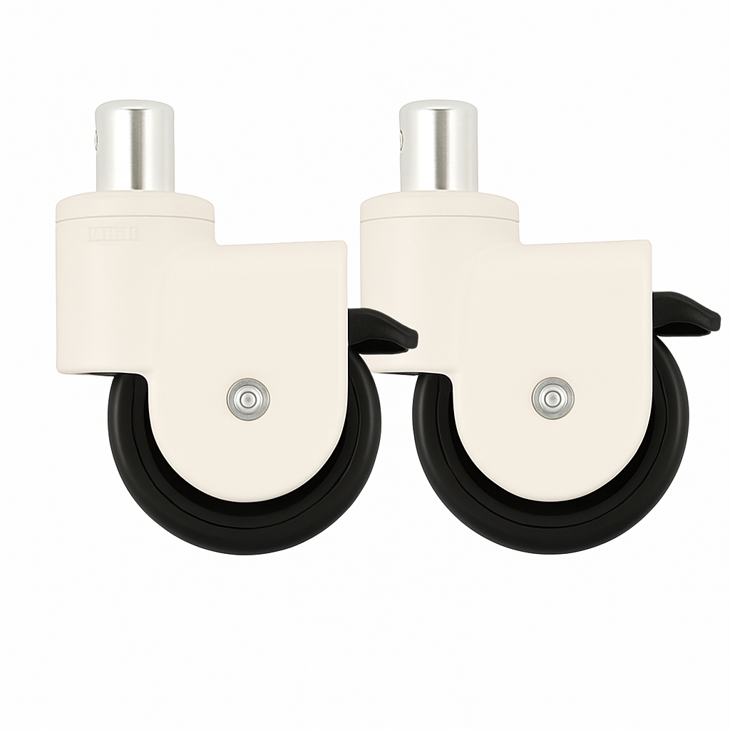 Rodas P/ Cadeira De Banho D60 - Kit com 2 unidades - Dellamed