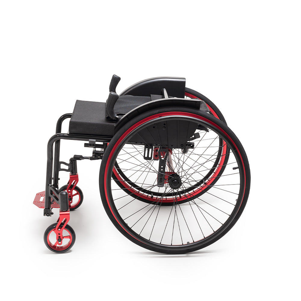 Cadeira de Rodas Monobloco em Alumínio Maxmoving 38cm - Dellamed