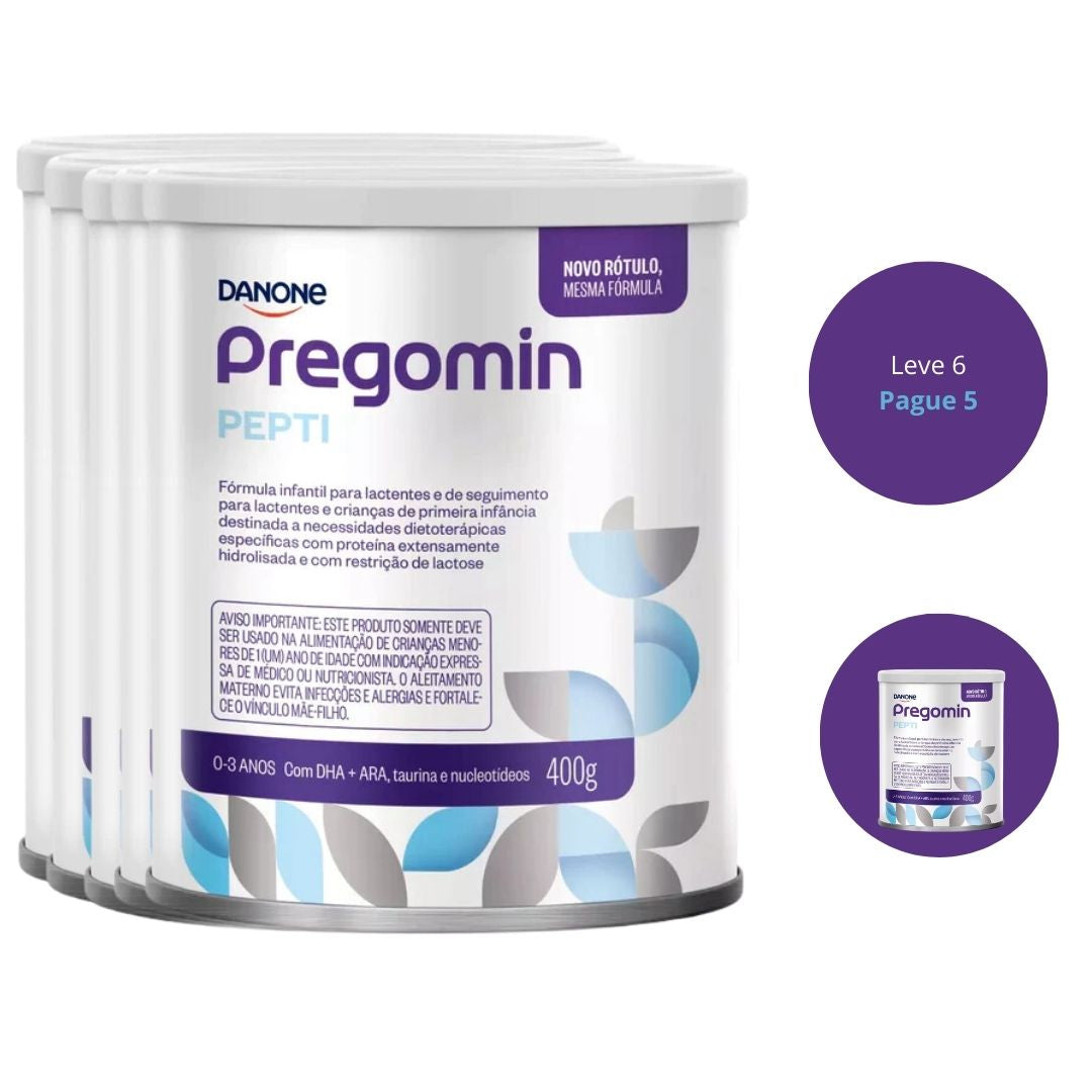 Kit Pregomin Pepti 400g c/ 6 und - Danone