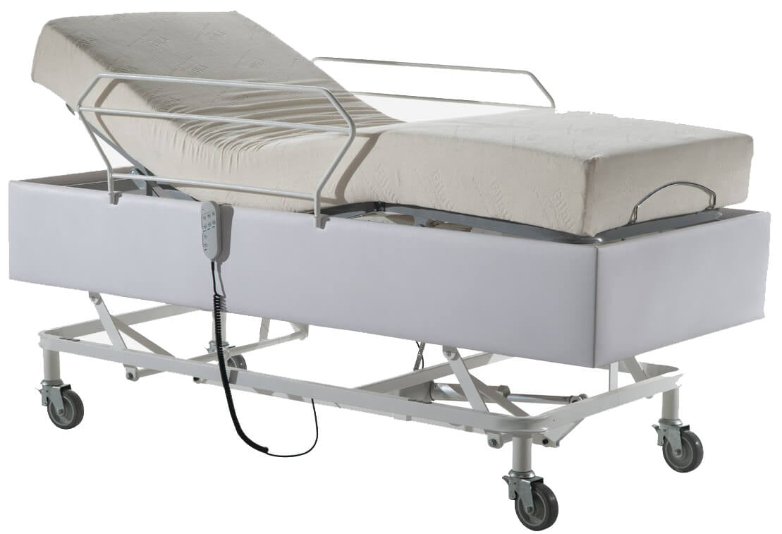 Cama Fawler Elétrica Comfort Madeira com Colchão e Altura Regulável Pilati