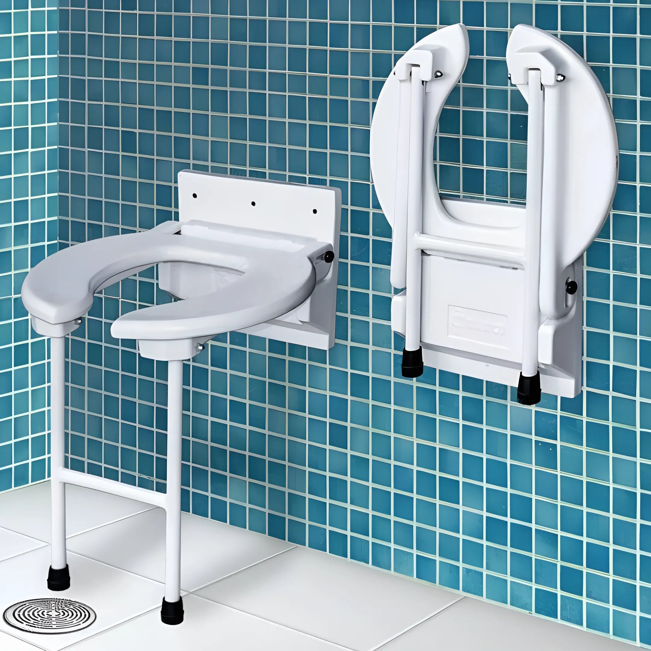 Assento para Banho de Parede Dobrável Sit Box Carci