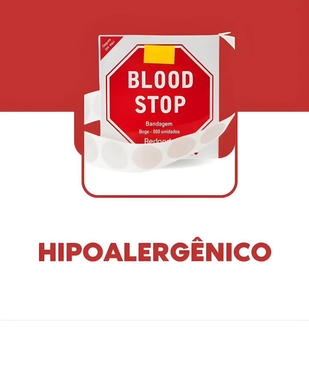 Blood Stop Bandagem Anti-Séptica com 500 AMP + E-book