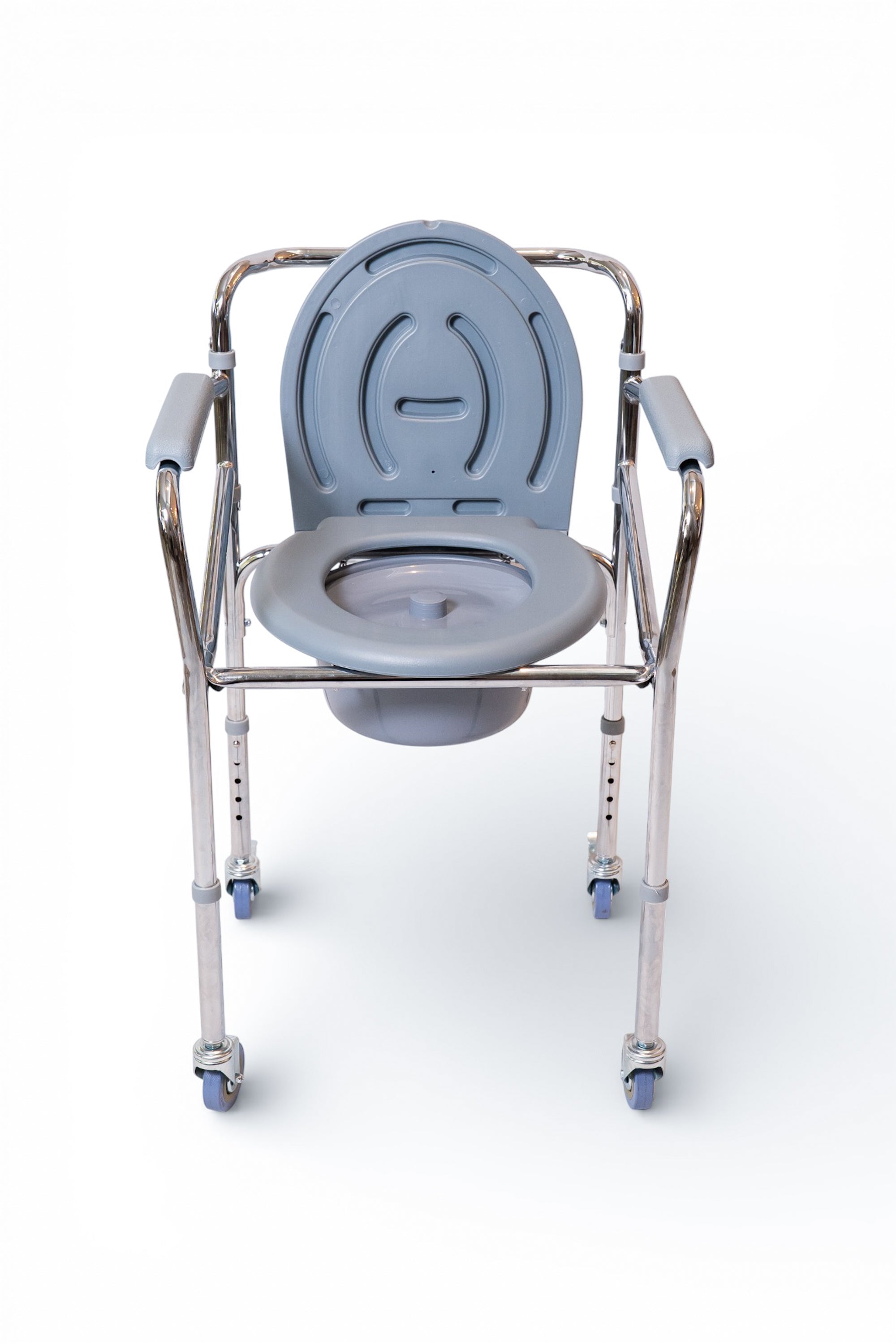 Cadeira para Banho com 4 Rodas e Assento Dobrável B20 - Supermedy