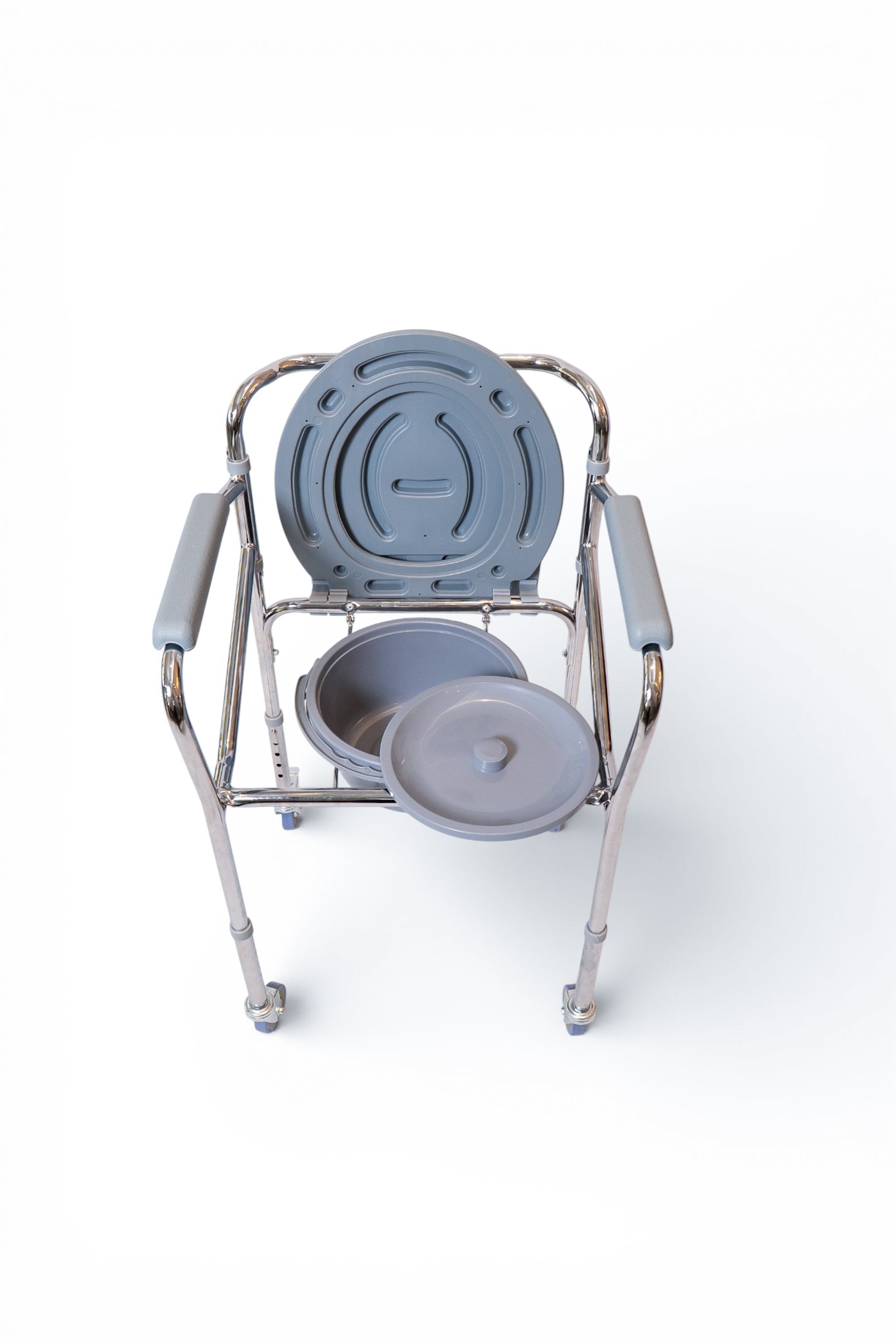 Cadeira para Banho com 4 Rodas e Assento Dobrável B20 - Supermedy